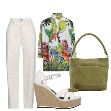 Outfit Camisas Blanco De flores Mujer: 5 Outfit Mujer | Bantoa