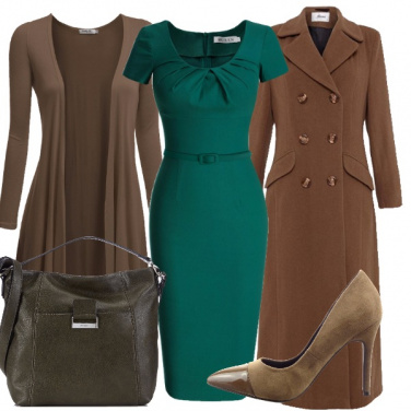 Outfit Il marrone e il verde dell\'autunno