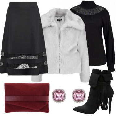 Outfit Chic con la gonna a campana