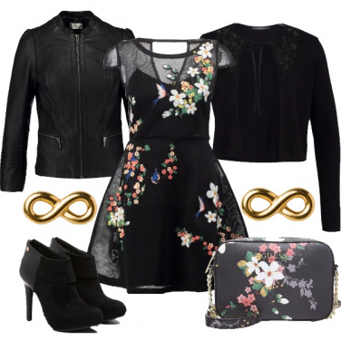 Outfit Fiori e trasparenze