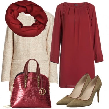 Outfit Una serata in bordeaux