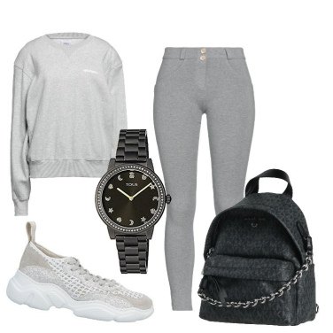 Outfit Leggings Gris Mujer: 1 Outfit Mujer | Bantoa