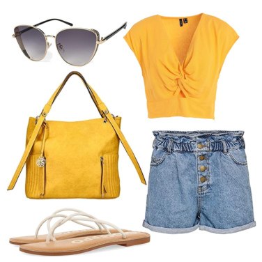 Outfit Bolso shopper Amarillo Mujer: 11 Outfit Mujer | Bantoa