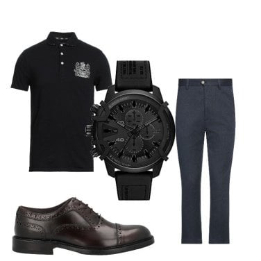 Outfit Polo Negro Hombre: 18 Outfit Hombre | Bantoa