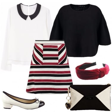 Outfit Bon ton grafico
