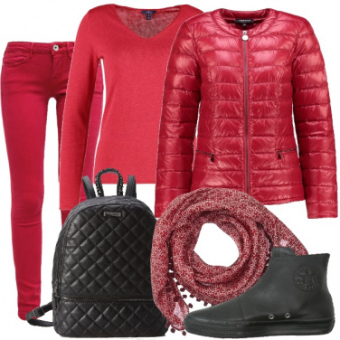 Outfit Rosso fragola