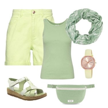 Outfit Bufandas Verde Mujer: 5 Outfit Mujer | Bantoa