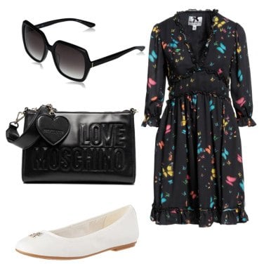 Outfit Vestidos Negro De flores Mujer: 7 Outfit Mujer | Bantoa