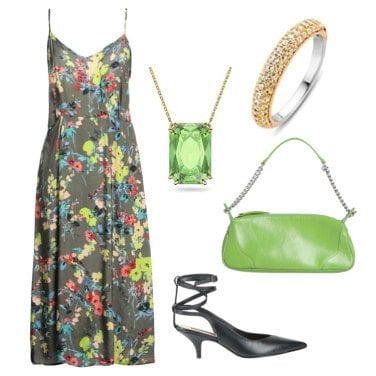 Outfit Vestidos Verde De flores Mujer: 15 Outfit Mujer | Bantoa