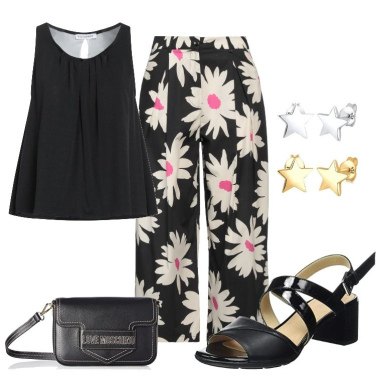 Outfit Pantalones Negro De flores Mujer: 6 Outfit Mujer | Bantoa