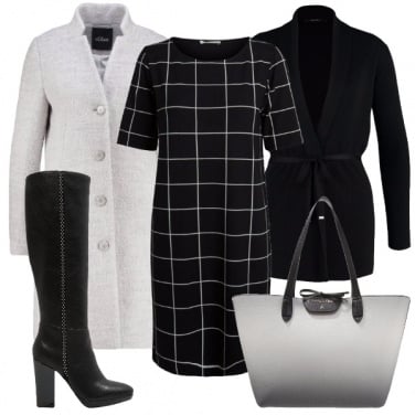 Outfit Vestito a quadri