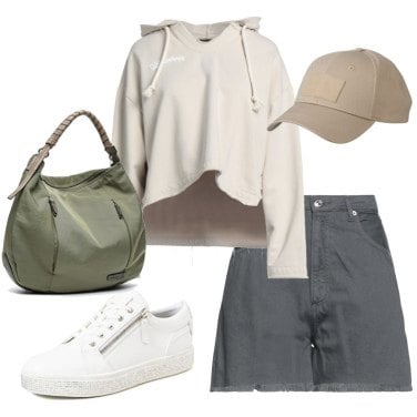 Outfit Sudaderas Beige Mujer: 3 Outfit Mujer | Bantoa