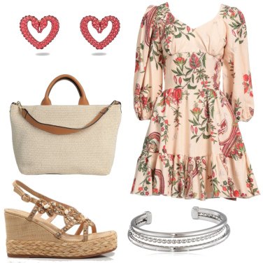 Outfit Vestidos Beige De flores Mujer: 3 Outfit Mujer | Bantoa