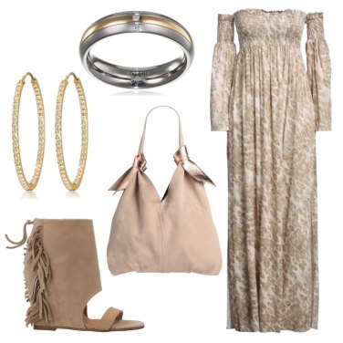 Outfit Vestidos Beige De flores Mujer: 3 Outfit Mujer | Bantoa