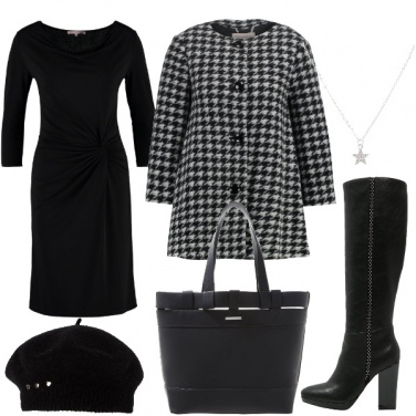Outfit Il cappotto pied de poule