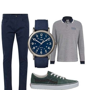 casual outfit vans hombre