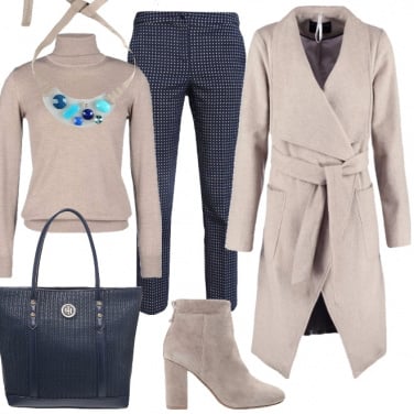 Outfit Caldo e comodo cappotto