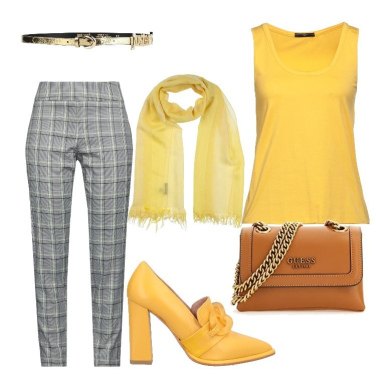 Outfit Bufandas y bandas para el pelo Amarillo Mujer: 3 Outfit Mujer |  Bantoa
