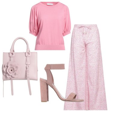 Outfit Pantalones Rosa De flores Mujer: 2 Outfit Mujer | Bantoa
