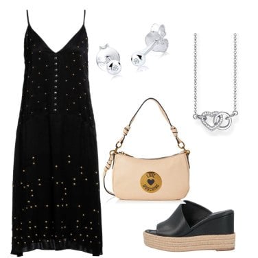 Outfit Vestidos Negro De lunares Mujer: 2 Outfit Mujer | Bantoa