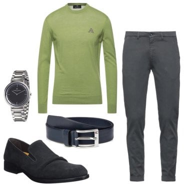 Outfit Prendas de punto Verde Hombre: 16 Outfit Hombre | Bantoa