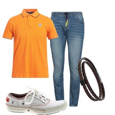 Outfit Polo Naranja Hombre: 11 Outfit Hombre | Bantoa