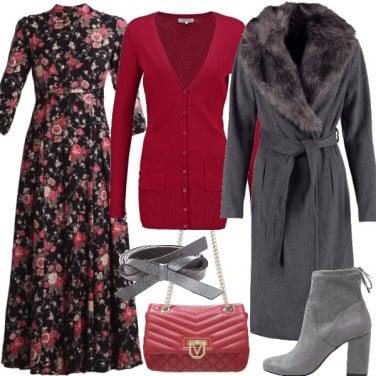 Outfit Autunno floreale