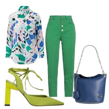 Outfit Salones Verde Un solo color Mujer: 7 Outfit Mujer | Bantoa