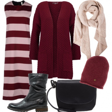 Outfit In lungo, a righe