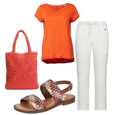 Outfit Camiseta Naranja Mujer: 17 Outfit Mujer | Bantoa