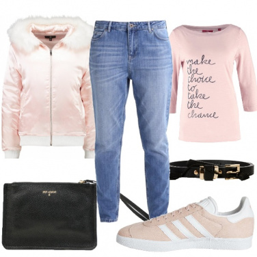 Outfit Delicato rosa