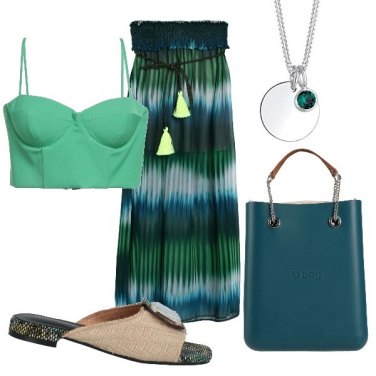 Outfit Faldas largas Verde Mujer: 4 Outfit Mujer | Bantoa