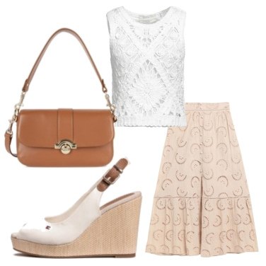Outfit Faldas Beige Un solo color Mujer: 8 Outfit Mujer | Bantoa
