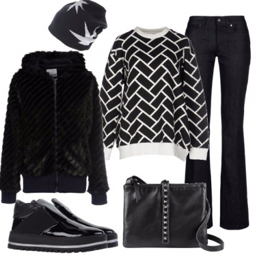 Outfit In bianco e nero