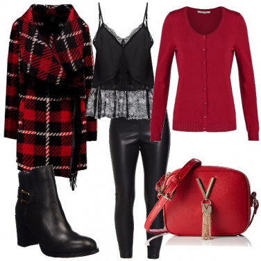 Outfit Il cappotto a quadri