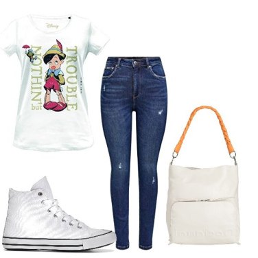 Outfit Sneakers altas Blanco Mujer: 15 Outfit Mujer | Bantoa