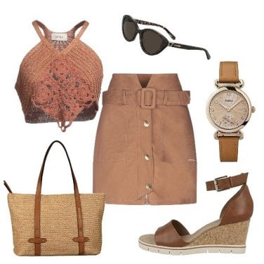 Outfit Reloj Marrón Mujer: 58 Outfit Mujer | Bantoa