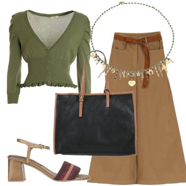 Outfit Cardigans Verde Donna: 28 Outfit Donna | Bantoa