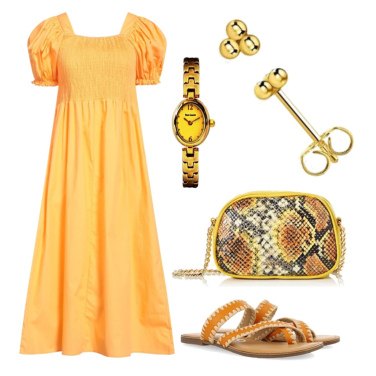 Outfit Vestidos Naranja Mujer: 52 Outfit Mujer | Bantoa