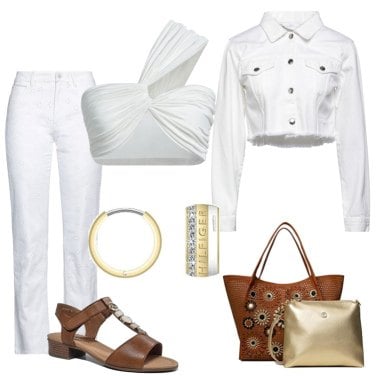 Outfit Chaquetas Blanco Un solo color Mujer: 13 Outfit Mujer | Bantoa