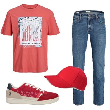 Outfit Sombreros y gorros Rojo Hombre: 12 Outfit Hombre | Bantoa