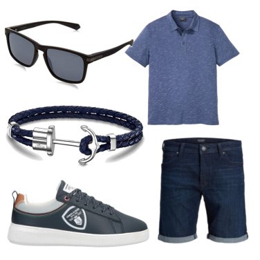 Outfit Sneakers Azul Con diseños Hombre: 19 Outfit Hombre | Bantoa