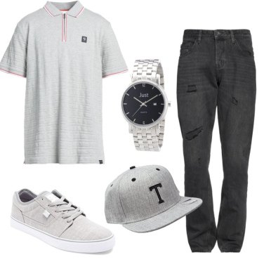 Outfit Polo Gris Hombre: 16 Outfit Hombre | Bantoa