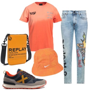 Outfit Camiseta Naranja Hombre: 5 Outfit Hombre | Bantoa