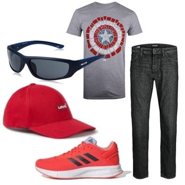 Outfit Sombreros y gorros Rojo Hombre: 12 Outfit Hombre | Bantoa