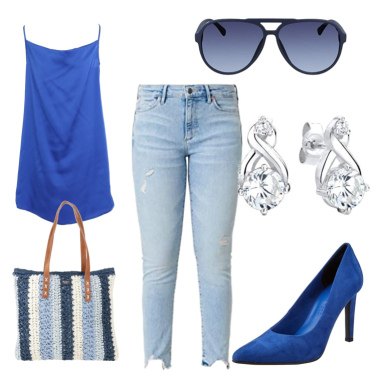 Outfit Zapatos de tacón Azul Mujer: 39 Outfit Mujer | Bantoa