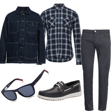 Outfit Gafas de sol Azul Hombre: 36 Outfit Hombre | Bantoa