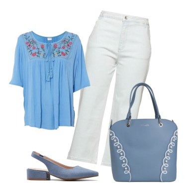 Outfit Camisas Azul Mujer: 32 Outfit Mujer | Bantoa