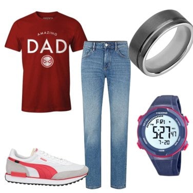 Outfit Camiseta Rojo Hombre: 41 Outfit Hombre | Bantoa