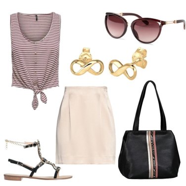 Outfit Faldas Beige Un solo color Mujer: 8 Outfit Mujer | Bantoa